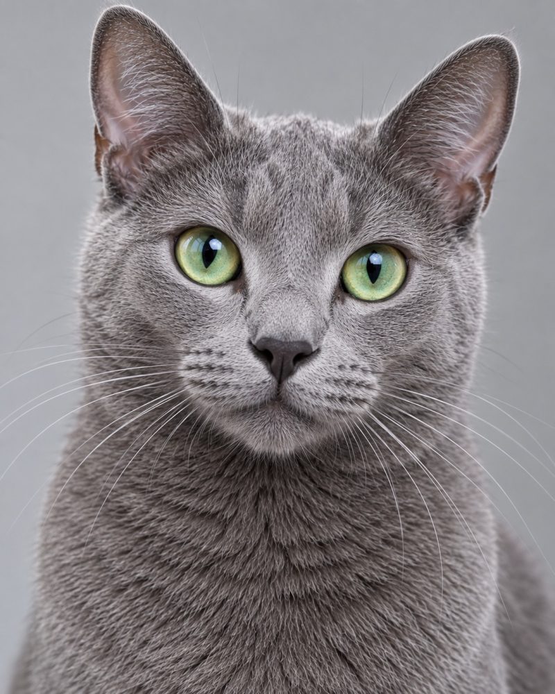 Original source photo for Gray cat word art portrait